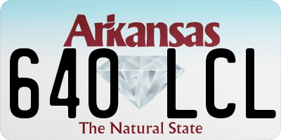 AR license plate 640LCL