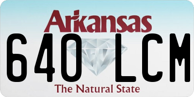 AR license plate 640LCM