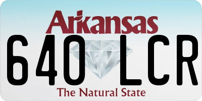 AR license plate 640LCR