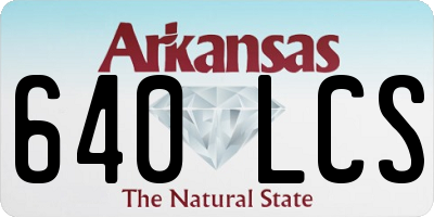 AR license plate 640LCS