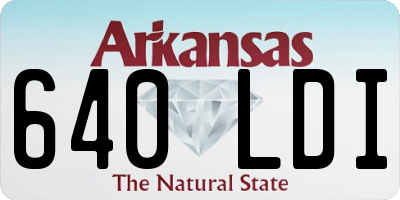 AR license plate 640LDI