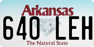 AR license plate 640LEH