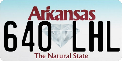 AR license plate 640LHL