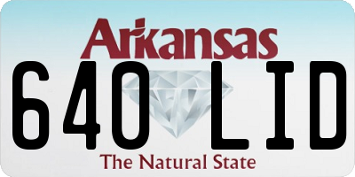 AR license plate 640LID