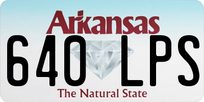 AR license plate 640LPS