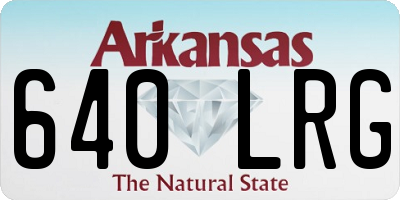 AR license plate 640LRG