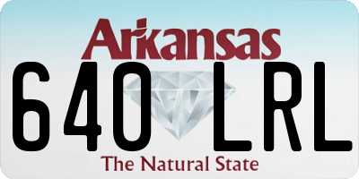 AR license plate 640LRL