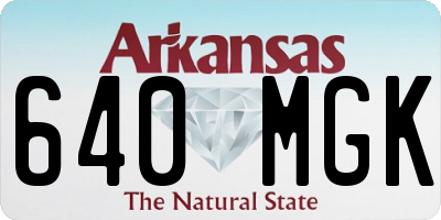 AR license plate 640MGK