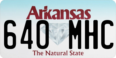AR license plate 640MHC