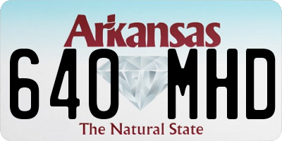 AR license plate 640MHD