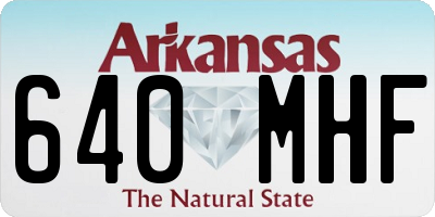 AR license plate 640MHF