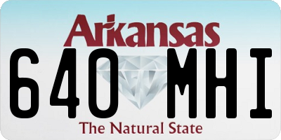 AR license plate 640MHI