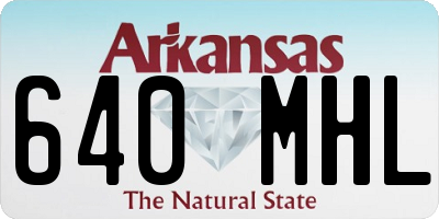 AR license plate 640MHL