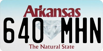 AR license plate 640MHN