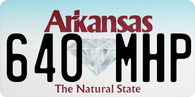 AR license plate 640MHP