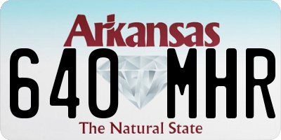 AR license plate 640MHR
