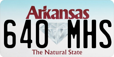 AR license plate 640MHS