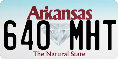 AR license plate 640MHT