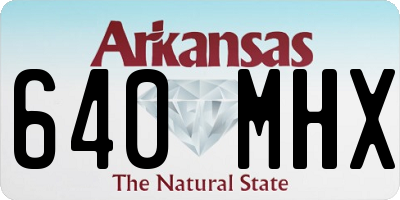 AR license plate 640MHX