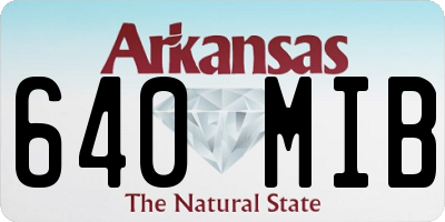 AR license plate 640MIB