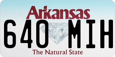 AR license plate 640MIH