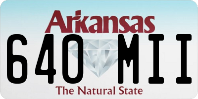 AR license plate 640MII