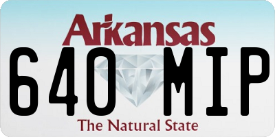 AR license plate 640MIP