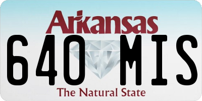 AR license plate 640MIS