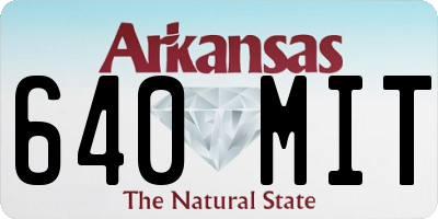 AR license plate 640MIT