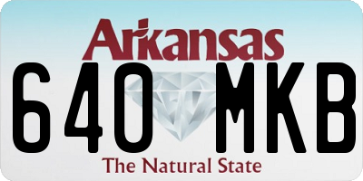 AR license plate 640MKB