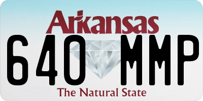 AR license plate 640MMP