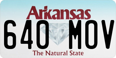 AR license plate 640MOV