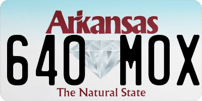 AR license plate 640MOX