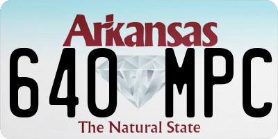 AR license plate 640MPC
