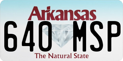 AR license plate 640MSP