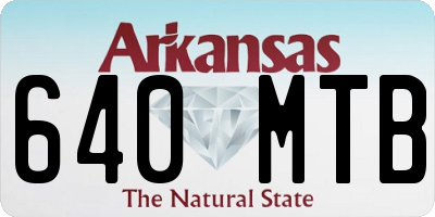 AR license plate 640MTB