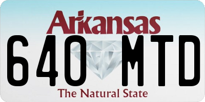 AR license plate 640MTD