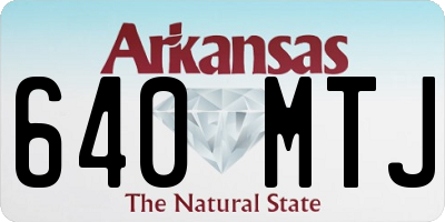 AR license plate 640MTJ
