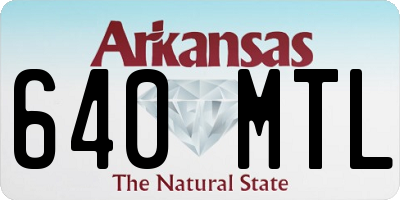 AR license plate 640MTL