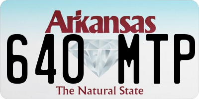 AR license plate 640MTP