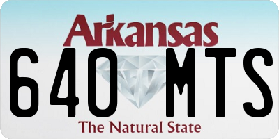 AR license plate 640MTS