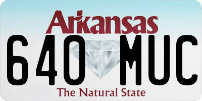 AR license plate 640MUC