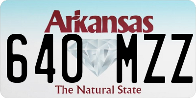AR license plate 640MZZ