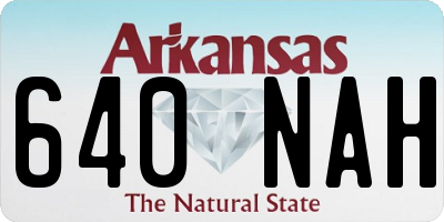AR license plate 640NAH