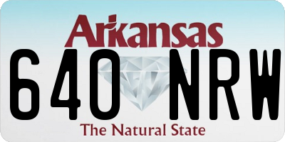AR license plate 640NRW