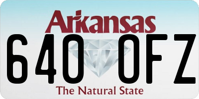 AR license plate 640OFZ