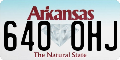 AR license plate 640OHJ