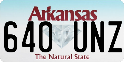 AR license plate 640UNZ