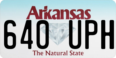 AR license plate 640UPH