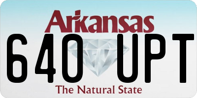 AR license plate 640UPT